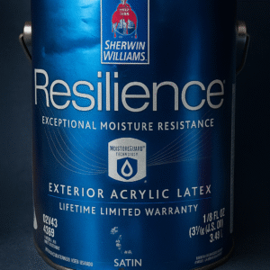 Sherwin-Williams Resilience Exterior Acrylic Latex Paint – Satin Finish in 1 Gallon Can